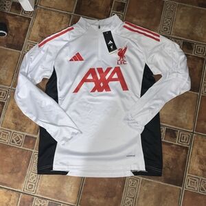 Adidas Liverpool 2025/26 Long Sleeve Quarter Zip Jacket Size M